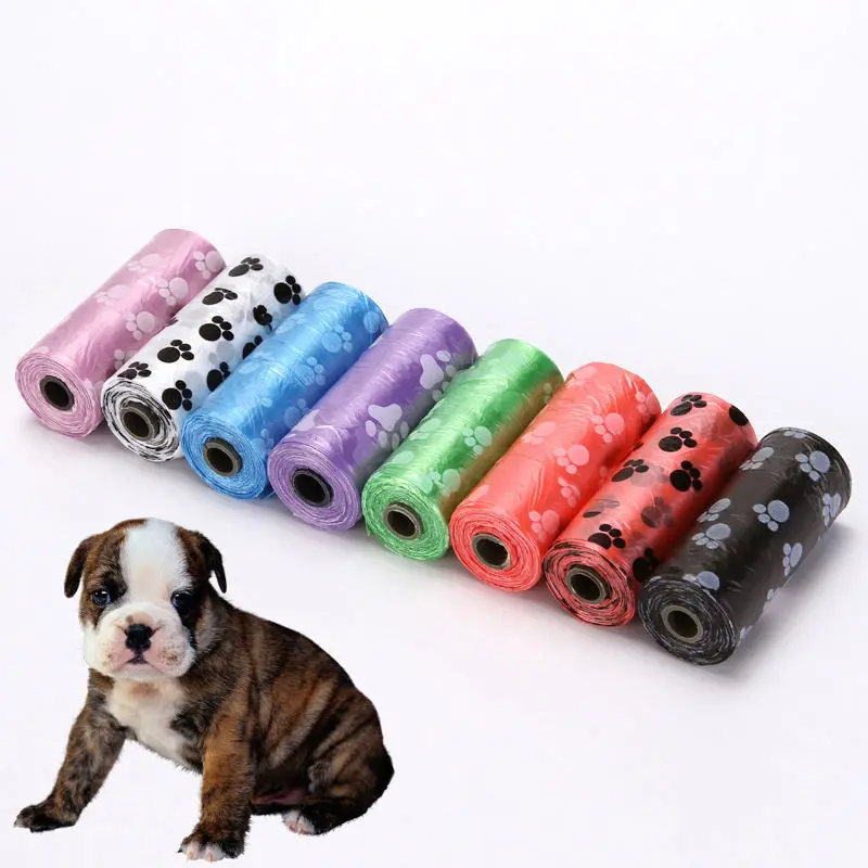 Custom printed pet poop bags dog shit waste bags biodegradable dog