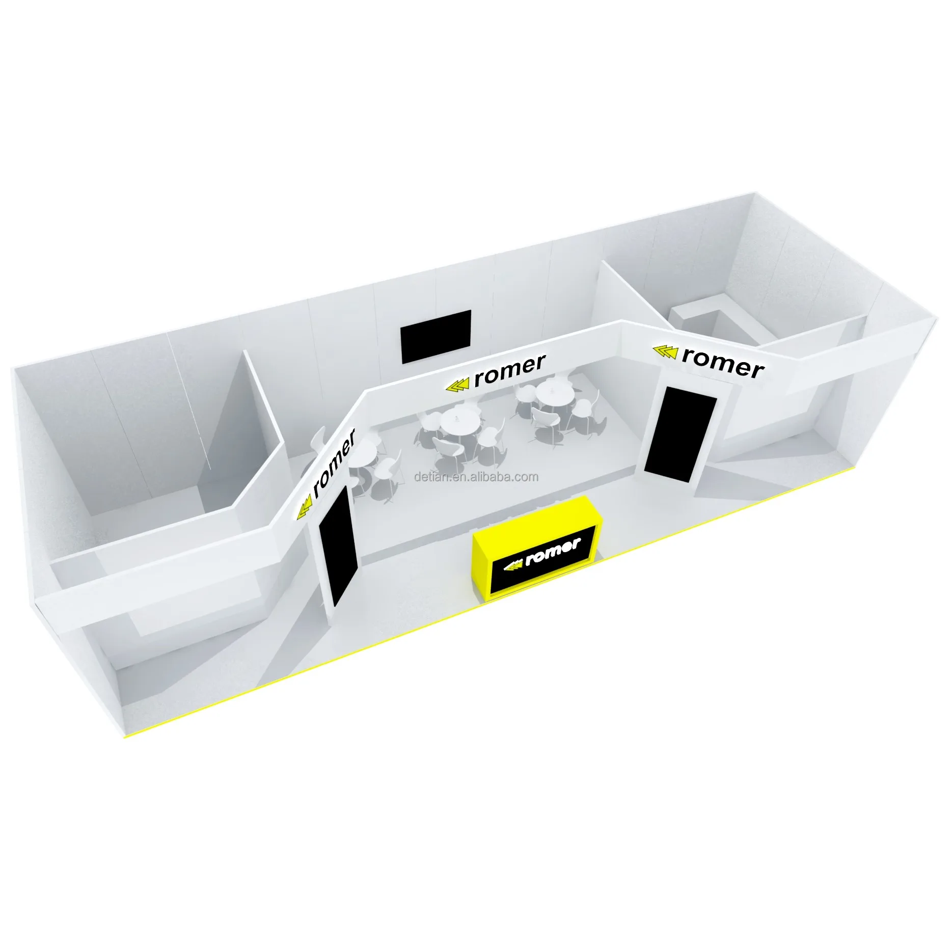 Detian Offer Luminous Exhibition Stand Exhibition Booth Wall Trade Show Booth Stand 20 by 30 and 20 by 20