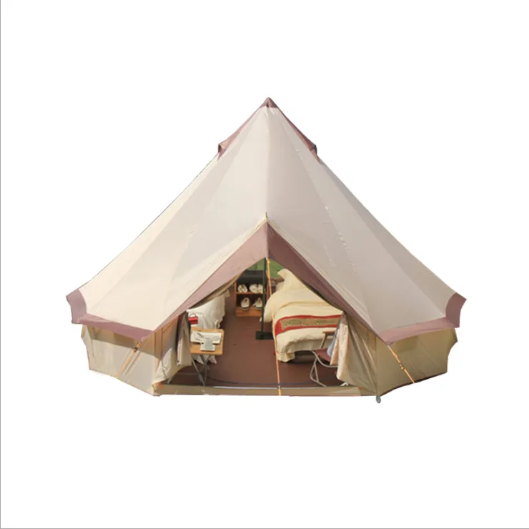 2018 Luxury Waterproof High Quality Family Camping Yurt Bell Tent