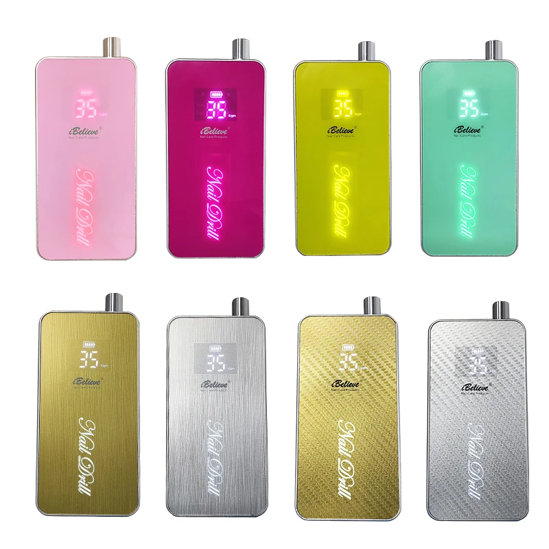 Private Label 60W 35000 Cordless Professional Brushless Or Coreless Portable Electric Manicure Pedicure Finger Nail Drill