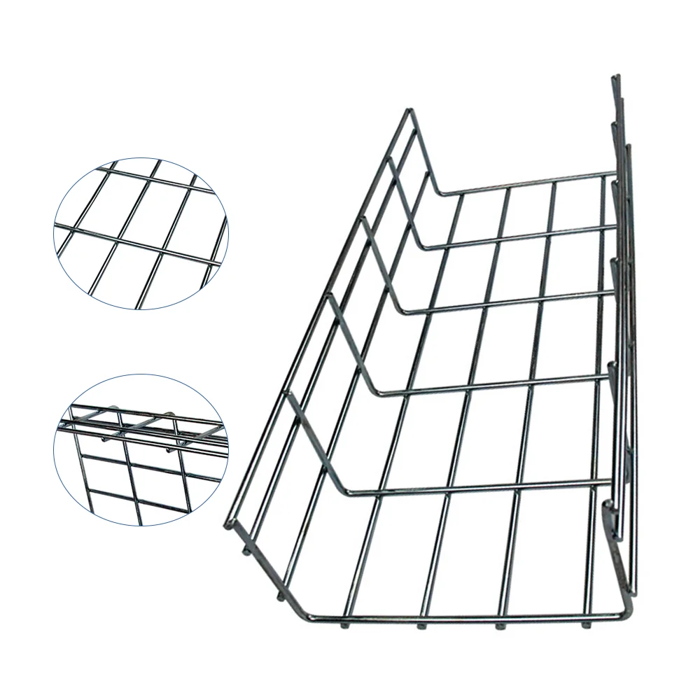 Support Sample Services Outdoor Used Hot Dip Galvanized Perforated Basket Wire Mesh Cable Tray