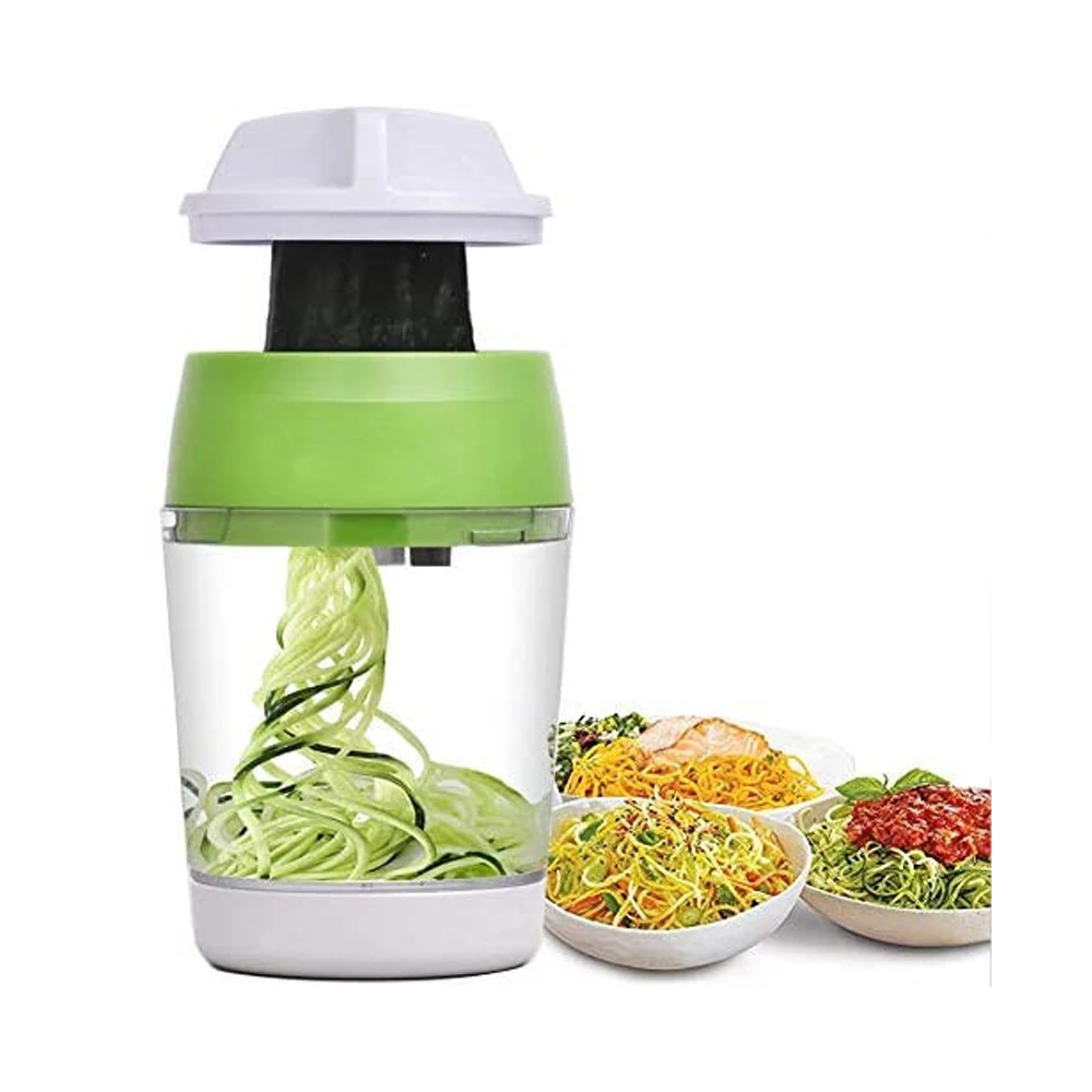 Hot Selling Household Multi Function Handheld Spiral Vegetable Cutter Adjustable Grater Coiling Slicer