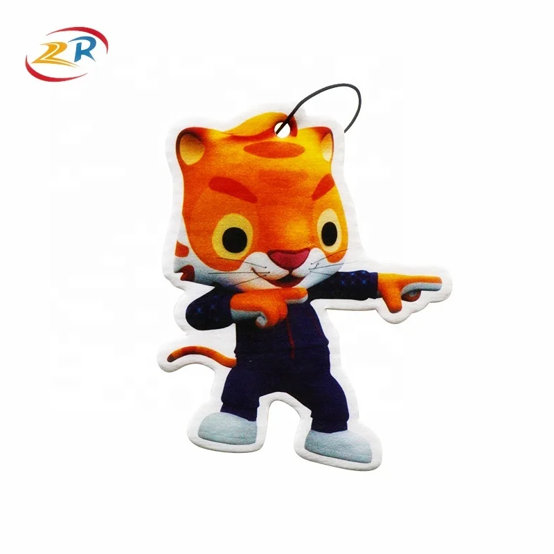 Lovely kids Shape Wholesale promotion hanging paper perfume car air freshener