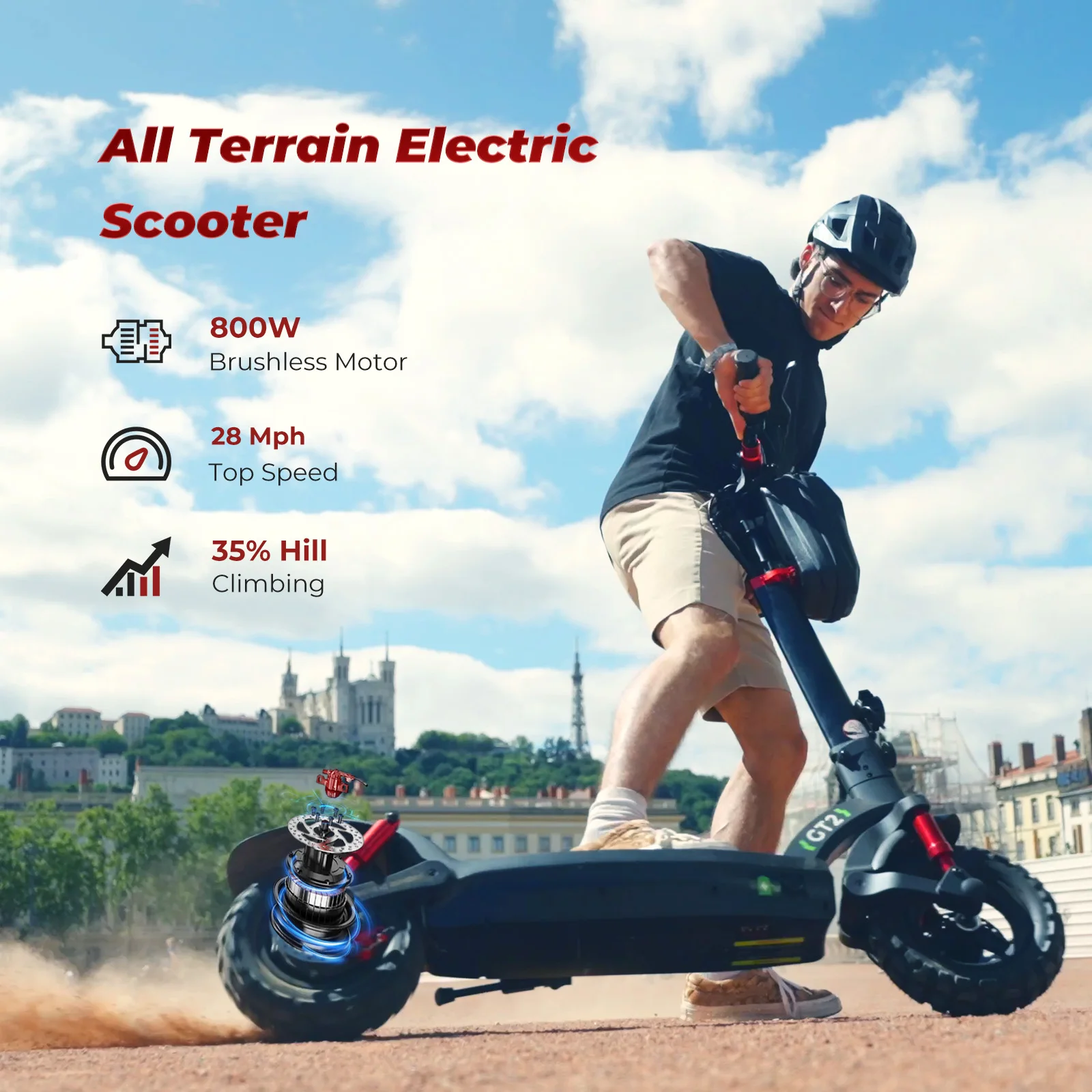 iSinwheel GT2  800W electric scooters