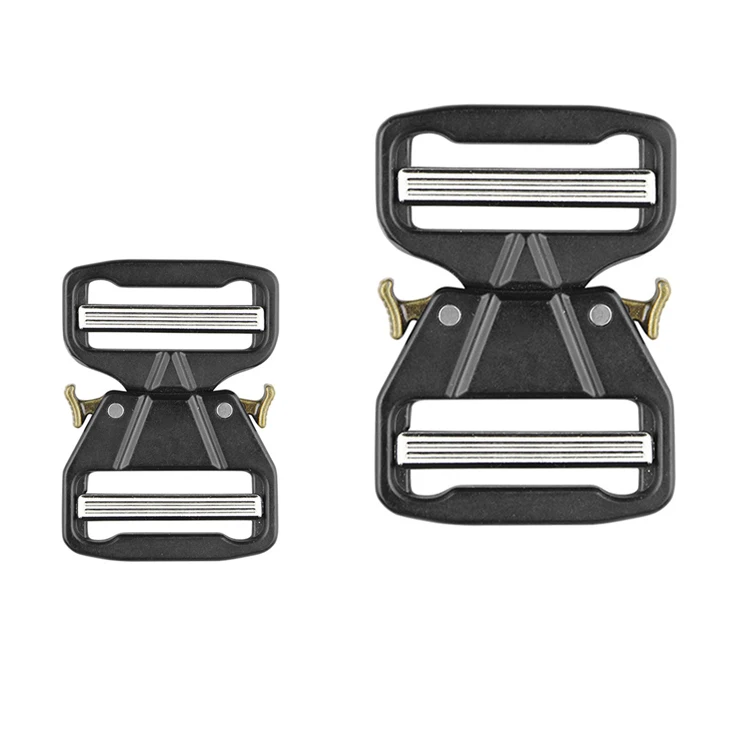 Custom Logo Metal zinc alloy 1.5inch  quick release buckle for suitcase straps/bags metal buckles Ornament & Bag Accessories