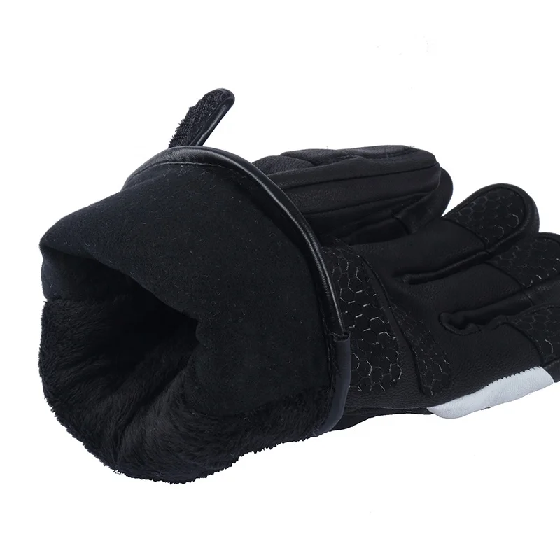 Waterproof  leather full finger auto racing gloves