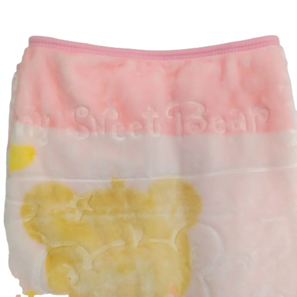 High quality fashion soft baby sac baby blanket with embossing newborn popular baby swaddle blanket new arrivals
