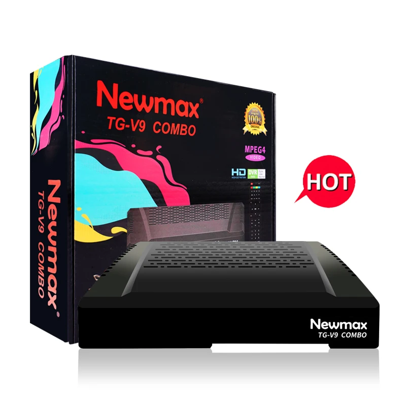 NEWMAX TG-V9 New iks decoder africa q-sat q26g decoders qsat q26 q digital tv converter set top box qi fast charging receiver
