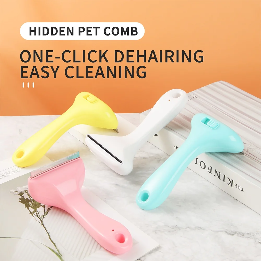 2021 New Product Pets Hair Fur Remover Trimmer Combs Dog Cat Deshedding Tools Fashion Cat Brush