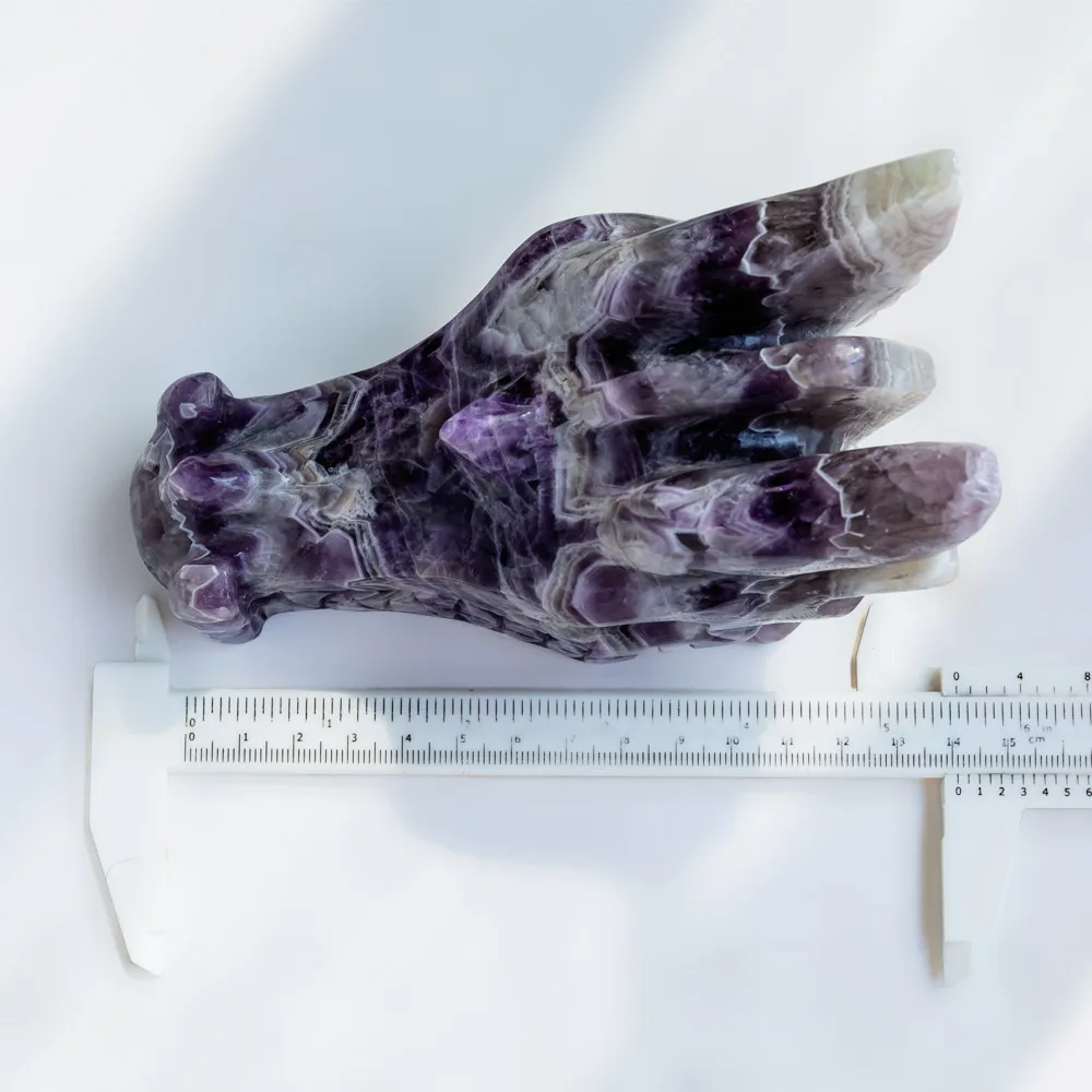 Natural Dream Amethyst Crystal Dragon Head Skulls Hand Carving Crystal Crafts Healing Stones