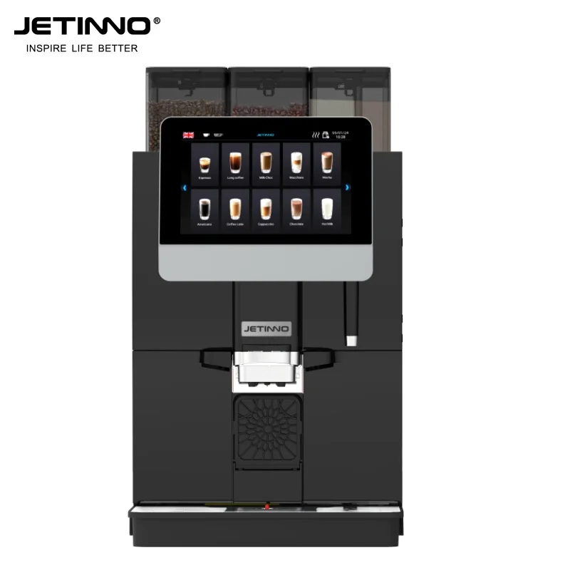 Jetinno JL33C Commercial Automatic Coffee Machine 10.1' Touch Screen Double Boiler Coffee Machine Commercial Coffee Maker
