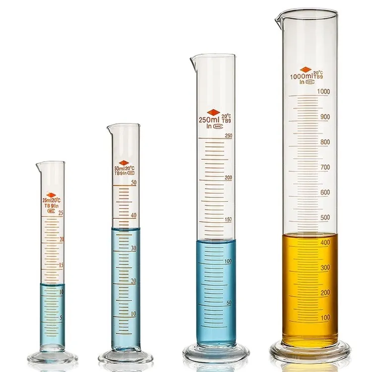 Glassware Boro3.3 Glass Measuring Cylinder with Graduation and Spout with high quality