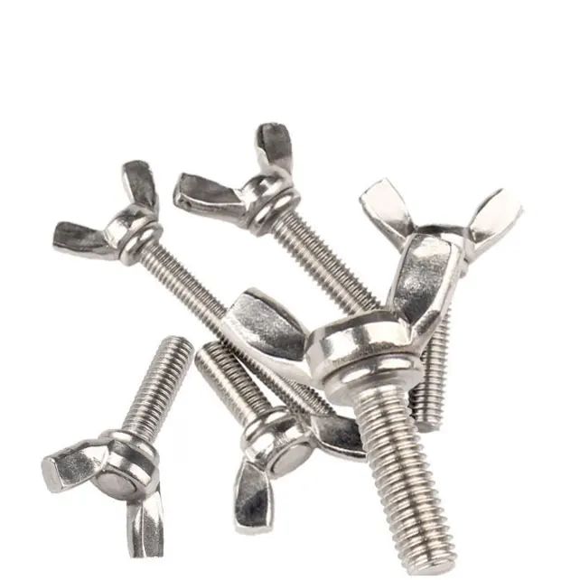 304 stainless steel butterfly screw Yuanbao hand twisted butterfly type claw bolt