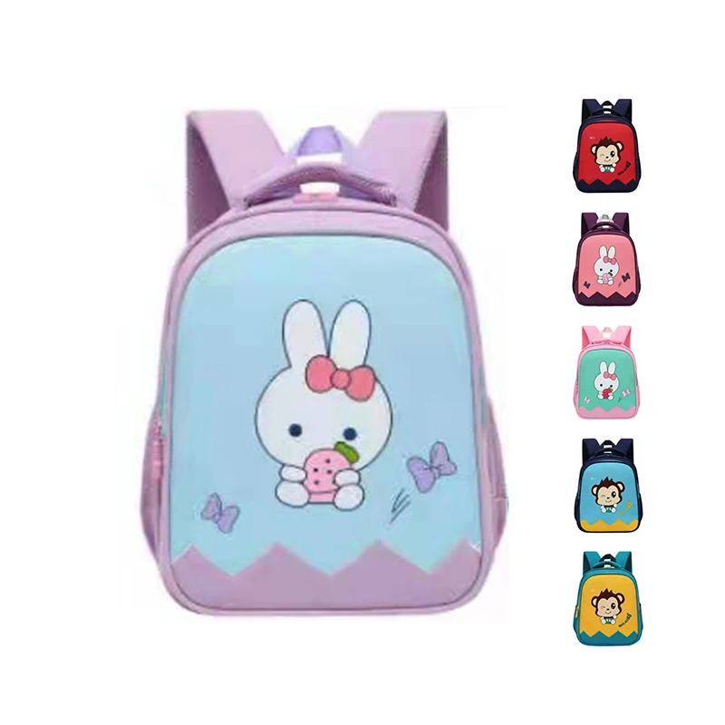 Factory silk printing toddler waterproof bag kids schoolbag for primary school