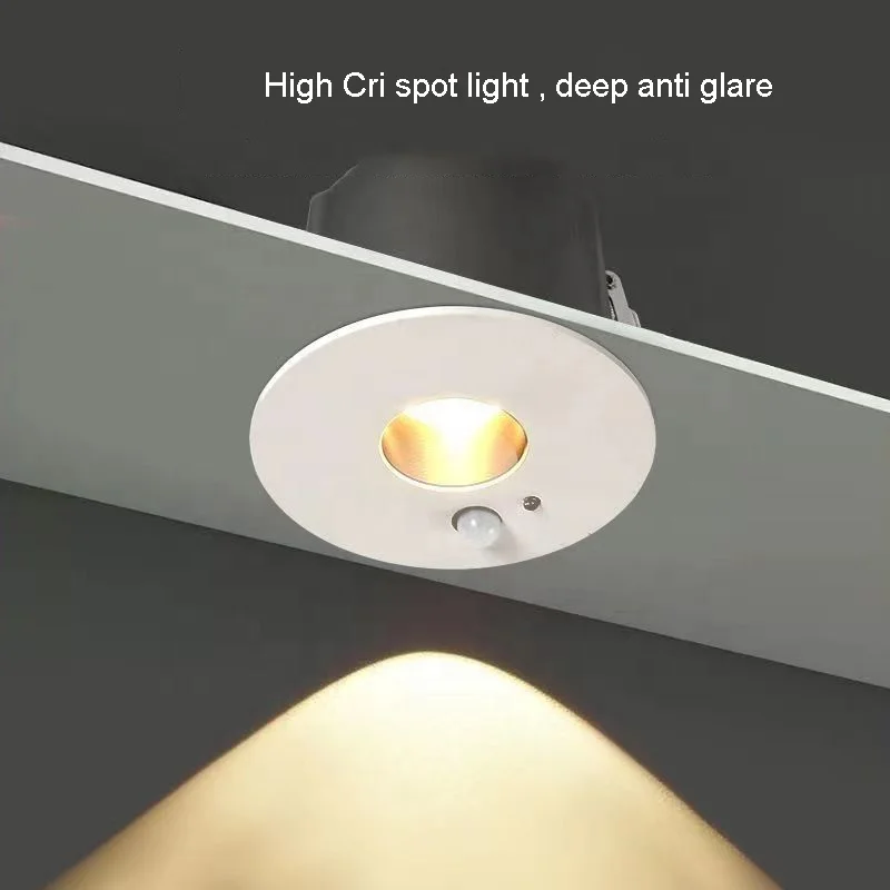 motion sensor light indoor Smart Spot Light Recessed 3W 5W 7W 9W 12W 20W 30W LED Downlight with sensor