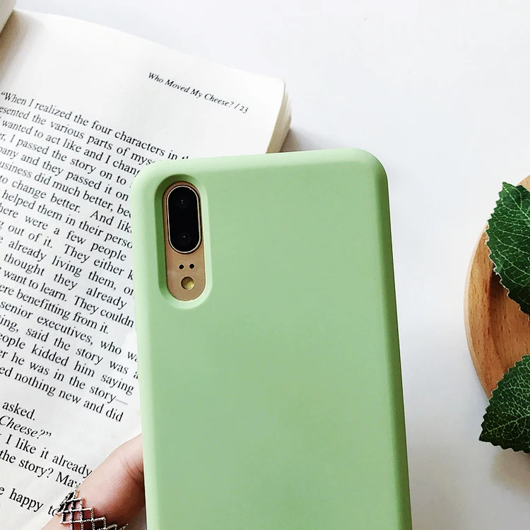 
Full cover scratch proof microfiber cloth liquid silicone mobile cell phone case for huawei p 20 