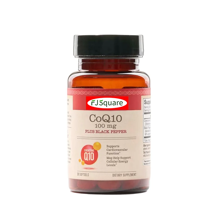 Vegan 500mg Coenzyme Q10 Liquid Extract Softgel Herbal Supplements Capsule