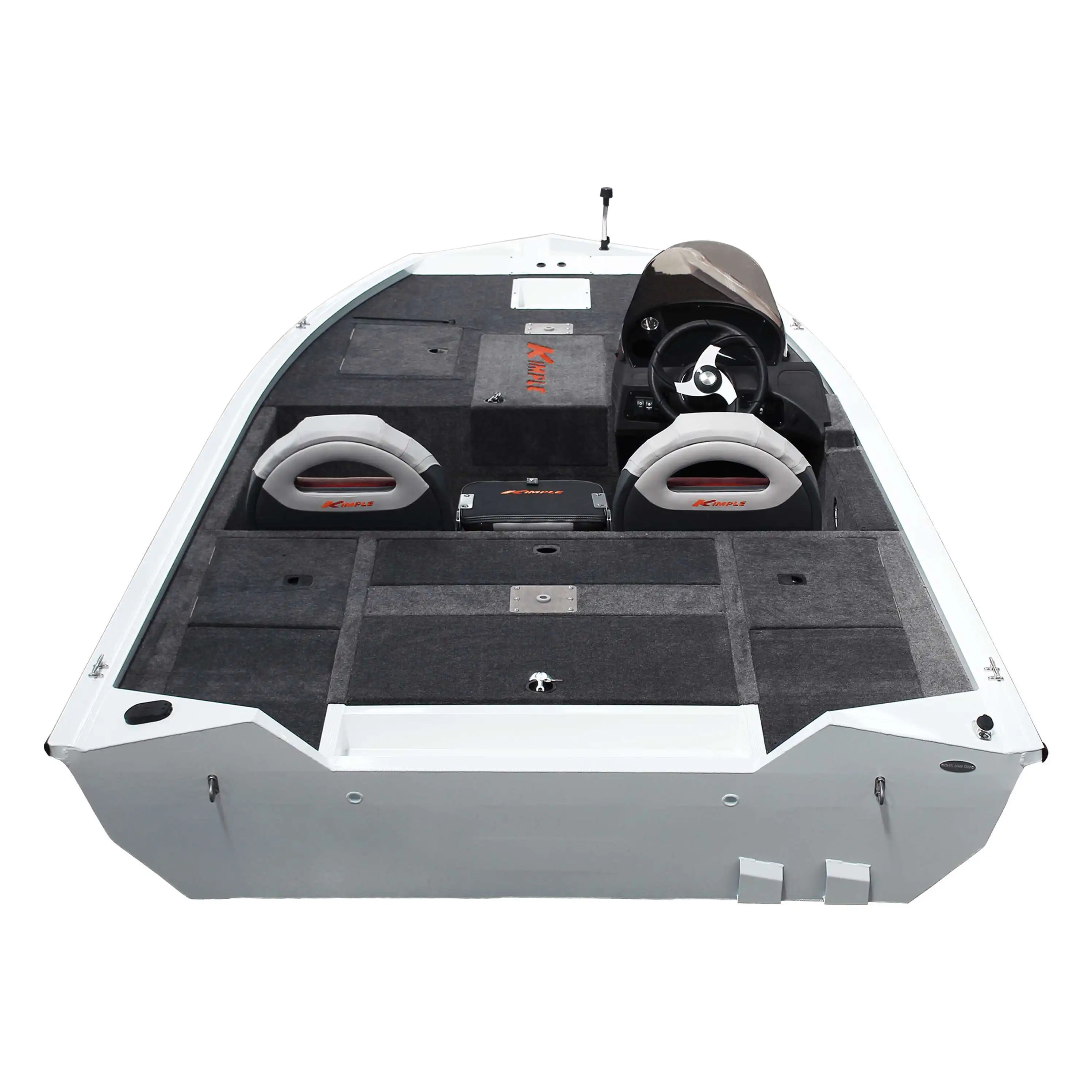 5.18 Meter 3-Seater Small Fishing Boat Welded Aluminum Cabin Cruiser Fishing Boat