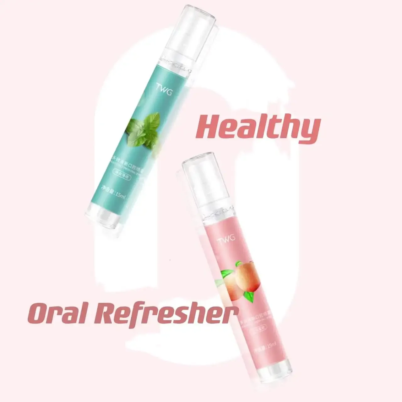 Portable 15ml Oral Care Breath Spray Freshener Mint Mouth Spray for Bad Breath