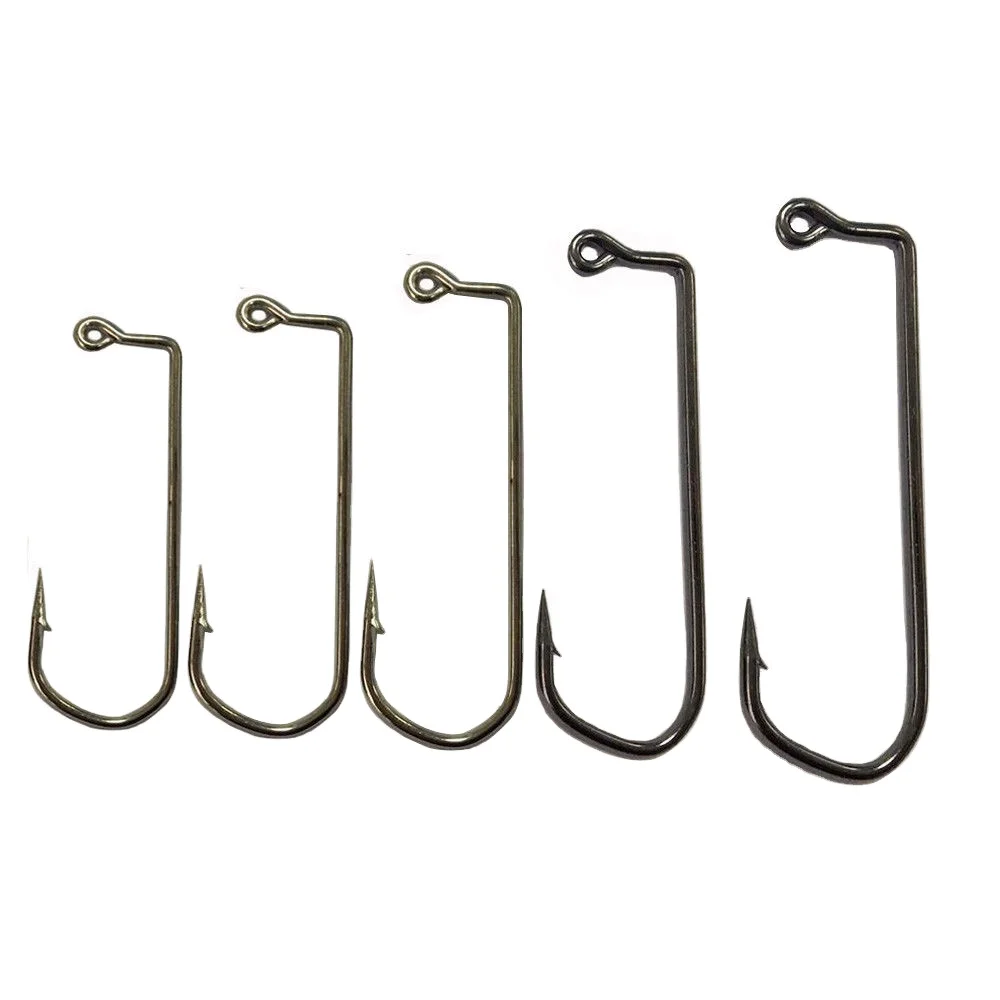 100pcs/bag Triangle Jig Big Fishing Hook 7150 Fishhook Saltwater Bass Bait Hooks Size 1/0-5/0
