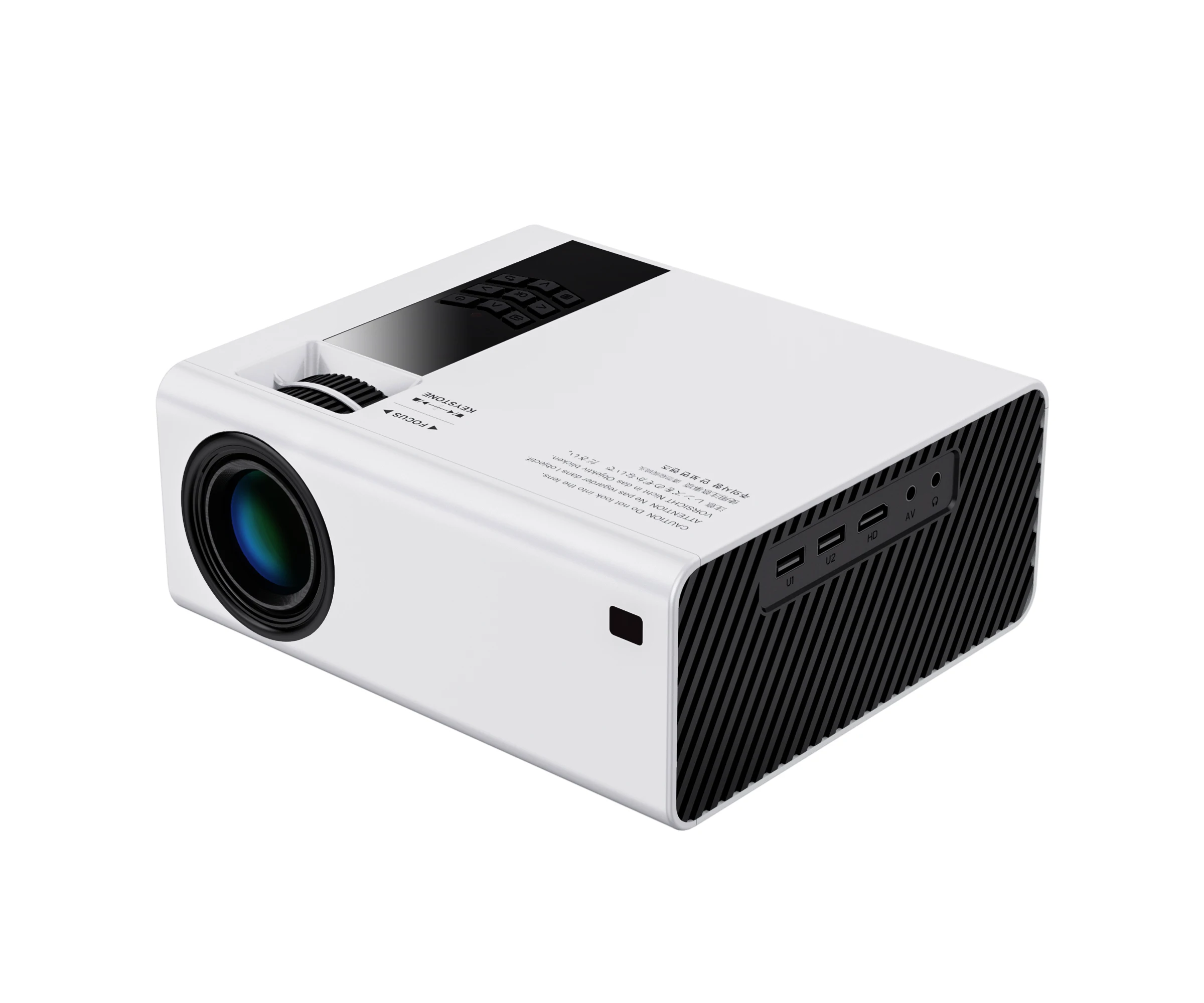 Y6 Mini LED Pocket Projector Home Projector Gift USB Video Portable Mini Projector Screen 190 ANSI Lumens Manual Focus 1.35~5m