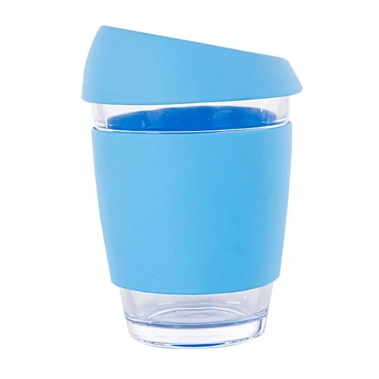 100% Biodegradable Reusable Cheap Reasonable Price Coffee Cup Sleeve Silicone Glass Cup Cover Tea And Coffee Silicone Cup