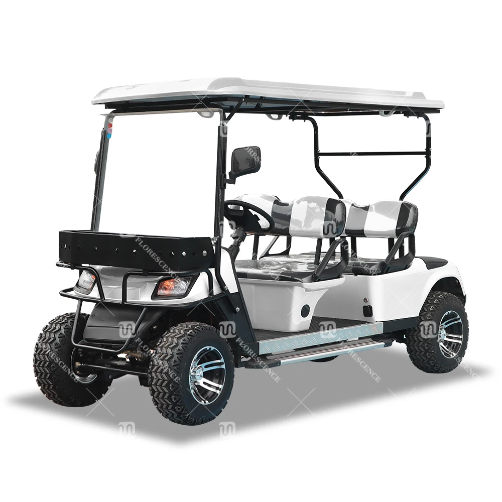 Brand New 4 Person 72v electric lifted golf cart off road buggy with lithium battery  4 Wheel Electric Golf Cart For Sale