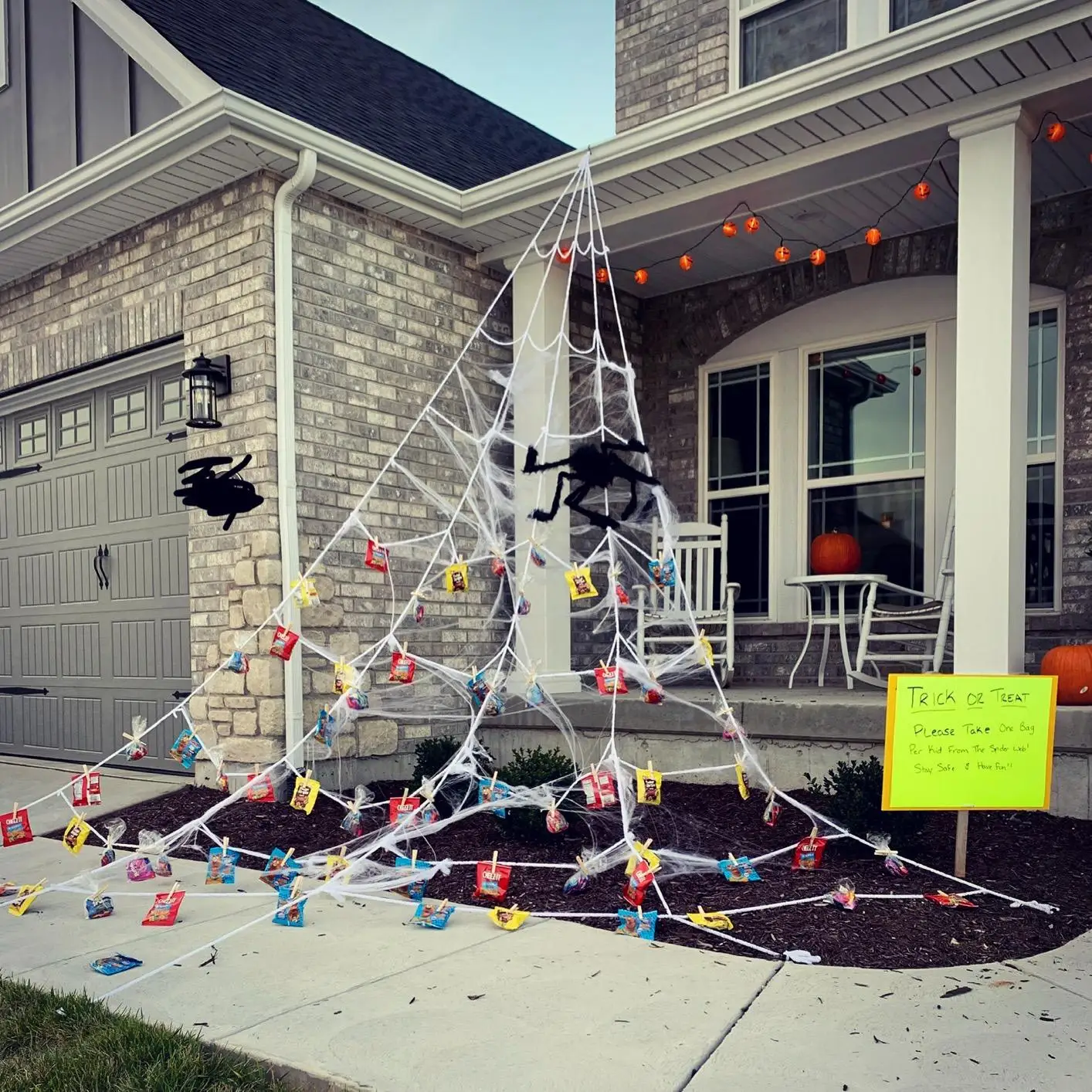 Halloween Decorations Secret Party Ghost Magnator Cotton Mesh Tulle Sticky Giant Spider-Man Shooter Web