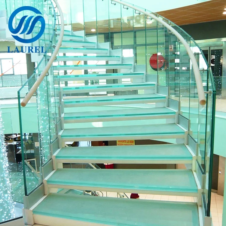 6 + 1.52 + 6mm sgp film laminated glass balcony stair