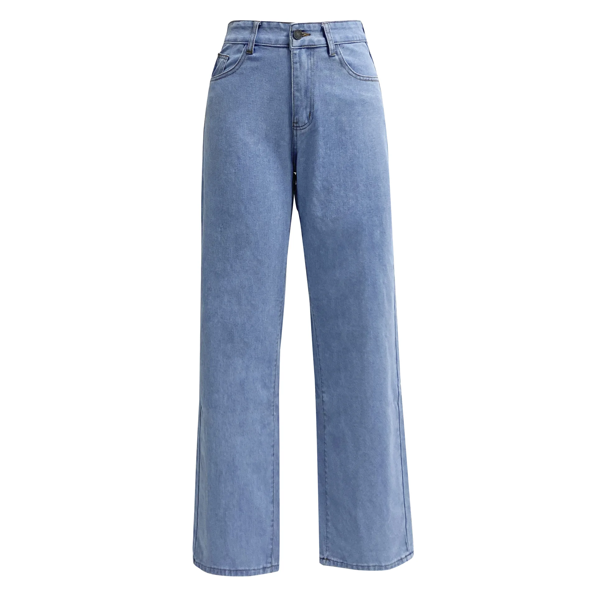 Women Jeans 2024 Wholesale High Waist Washed Casual Women Jeans High Quality Fashion Long Style Jeans Trousers For Women
