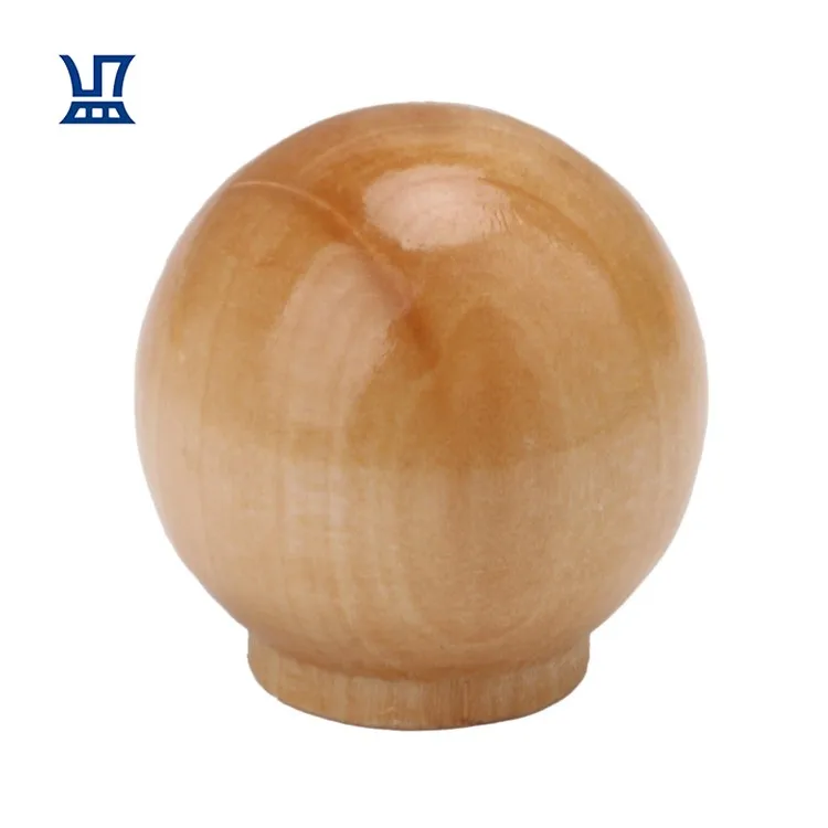 BQLZR High Quality Single Hole 4mm Ball Shape Solid Wooden Small Round Round Wood Knob Furniture Handles & Knobs Round Wood Knob
