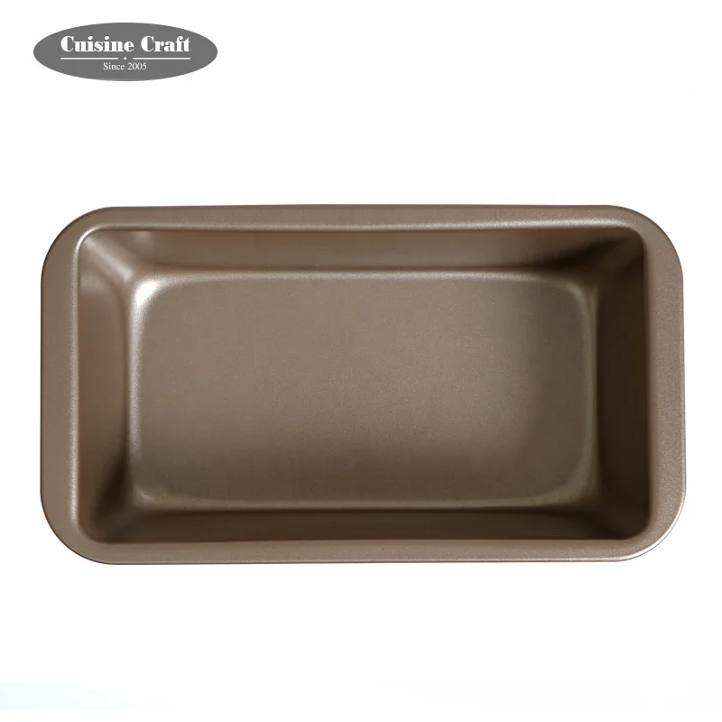 Non stick bakeware commercial Bronze Brown rectangle loaf cookie sheet bread baking cake pan