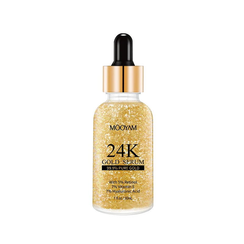 Korea Cosmetics Brightening Serum Private Label Facial Anti Aging 24k Gold Face Serum