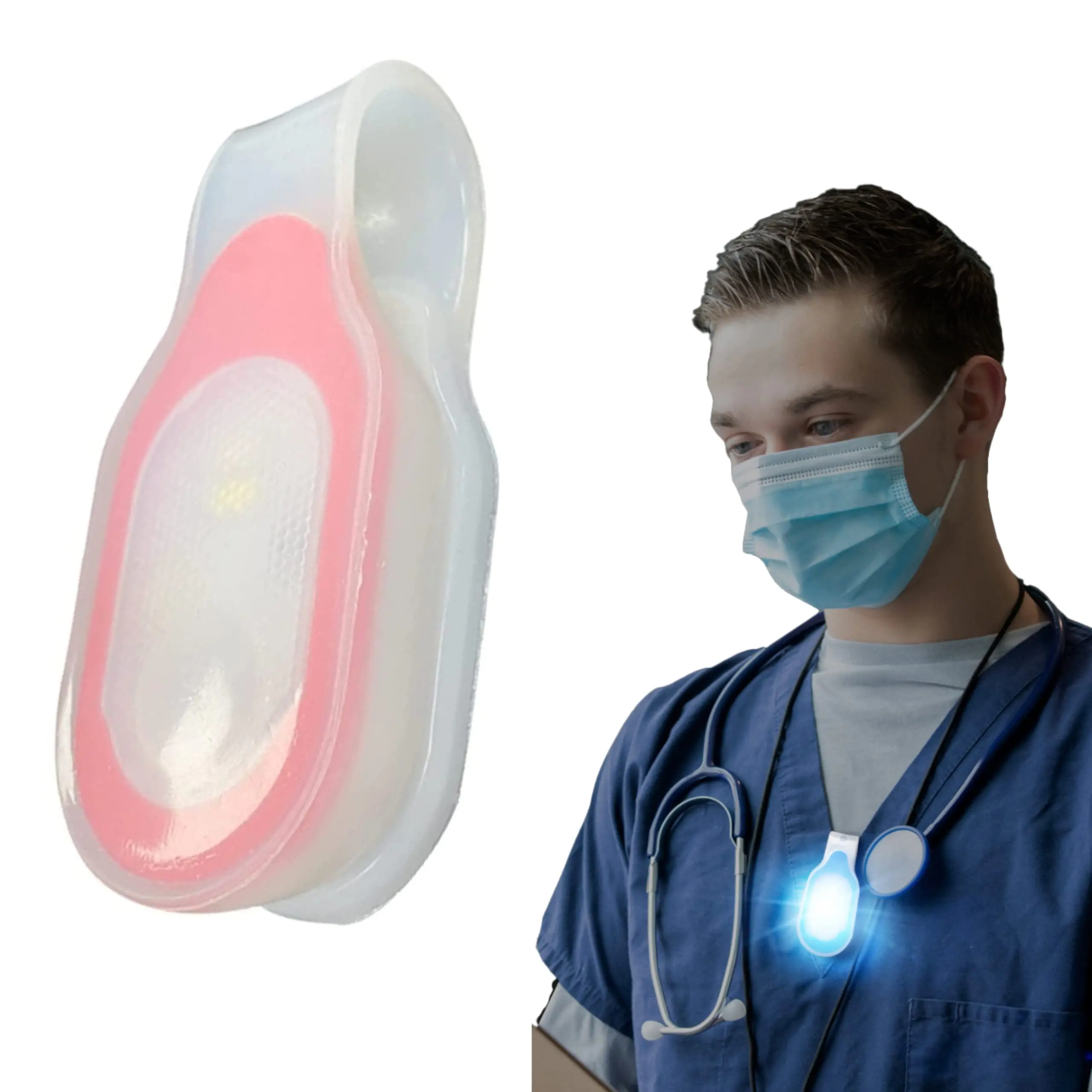 LED Luminous Silicone Adjacent Clip Magnetic Suction Light Outdoor Sports Warning Light Mountaineering Lighting