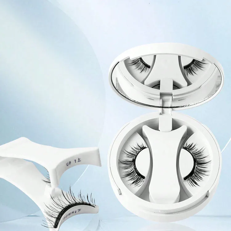 Wholesale Private Label Travel Reusable  Easy To Wear Magnetic Clip Eye Lashes Kit without Glue Quantum Magnetic Lashes