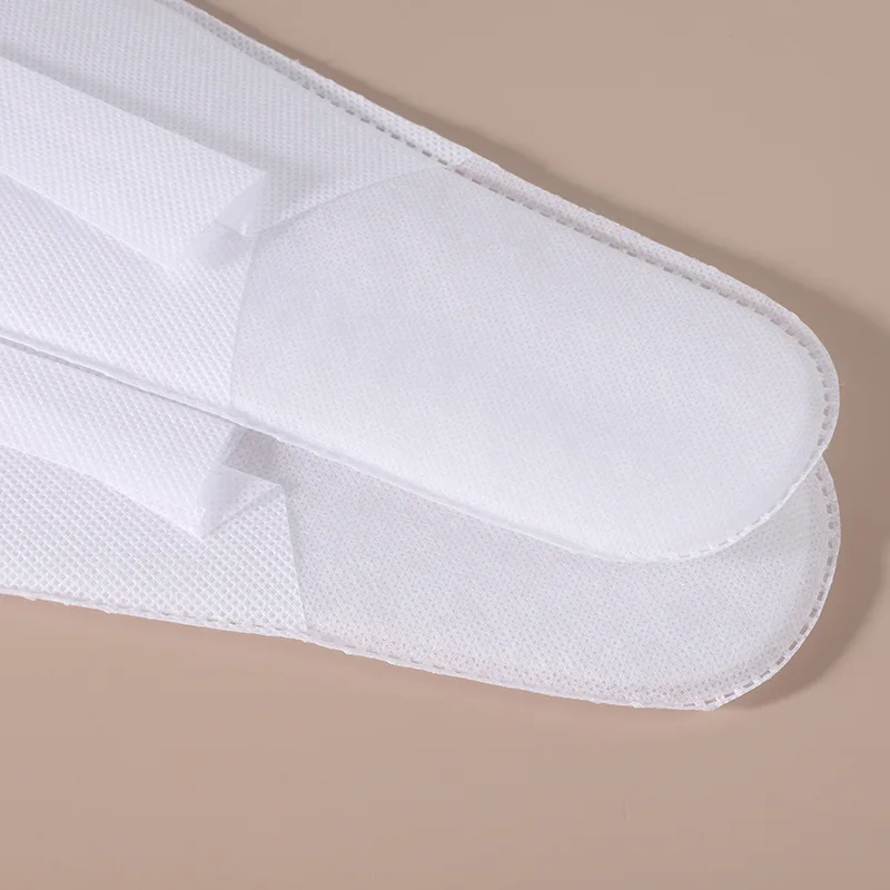 Cheap Hotel Disposable Slipper Machine Made White Black Eco Non Woven Slippers