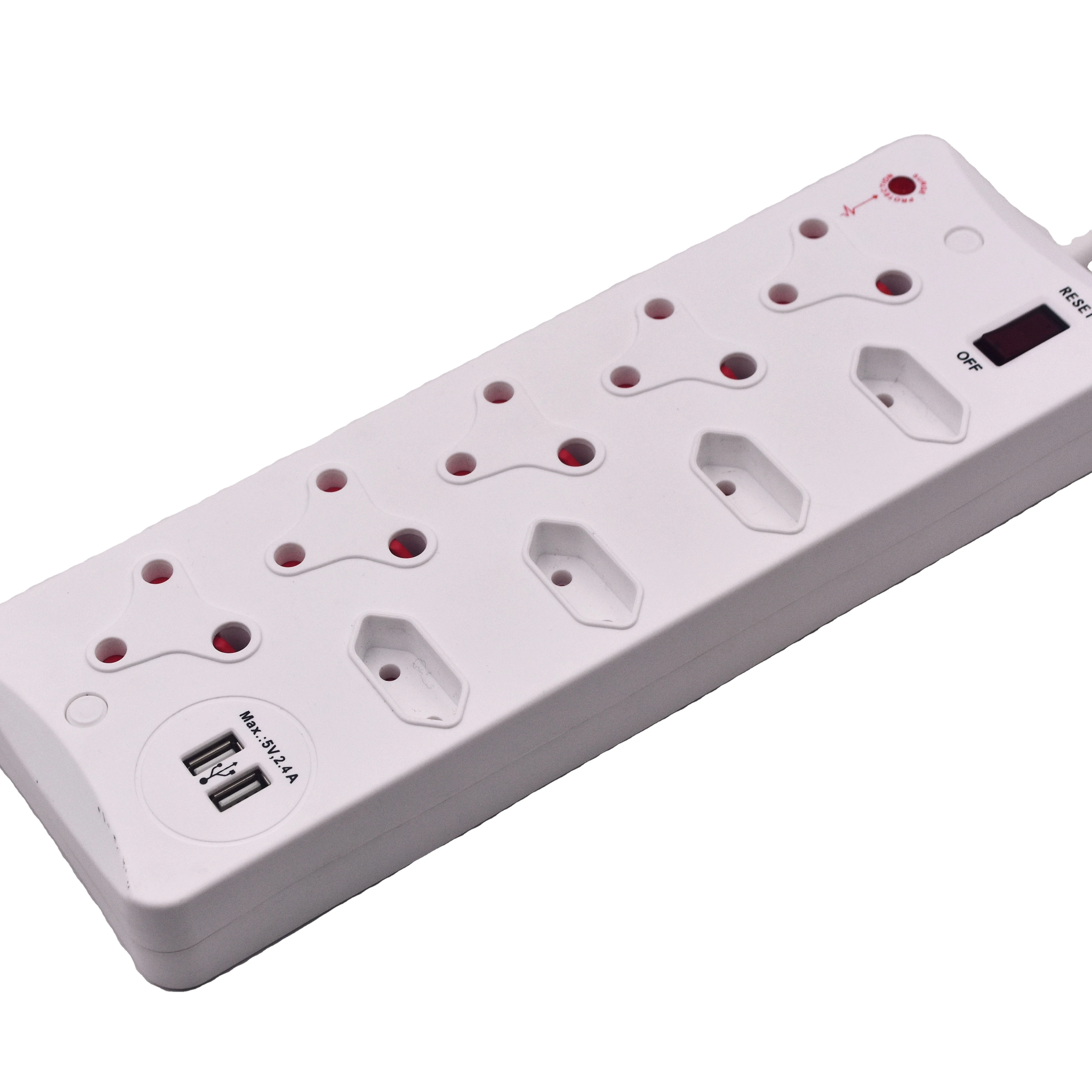 High quality Household South African type 9 outlets Power Strip Multiple electrical socket with usb ports