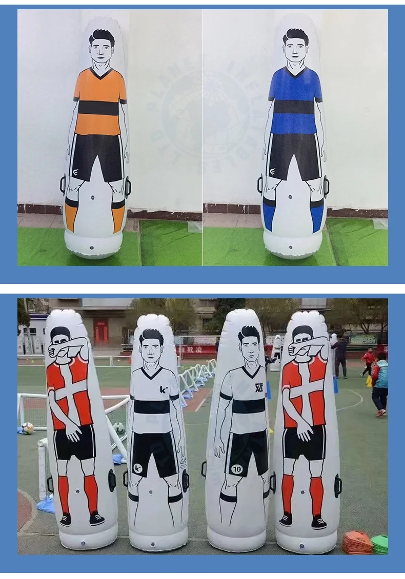 1.75m PVC Inflatable Soccer Training Mannequins/Football Sport Keeper Dummy For Training Equipment