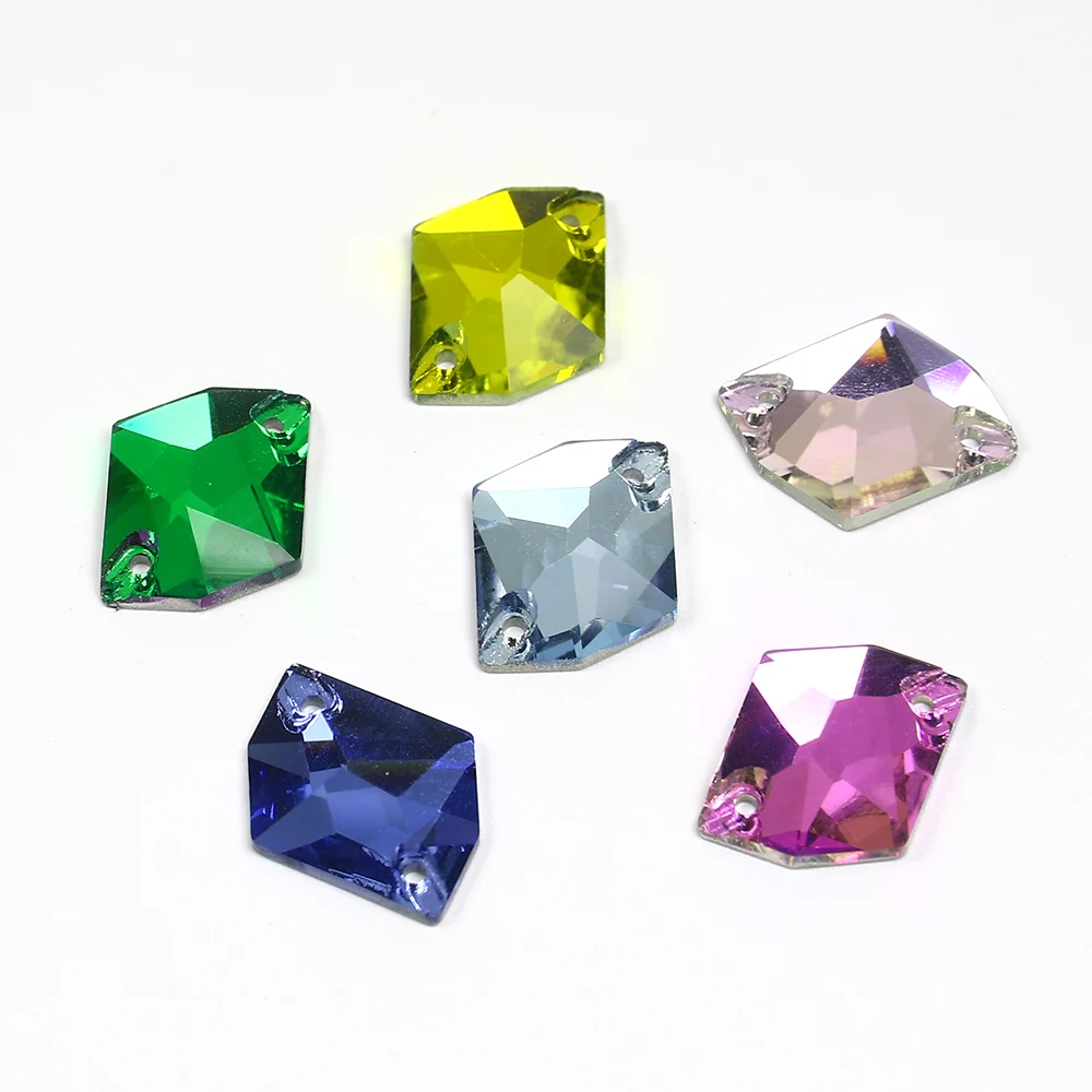 Hot Sale Flatback rhinestone With Holes K9 Quality Sew on Crystal Bead For Garment Decoration