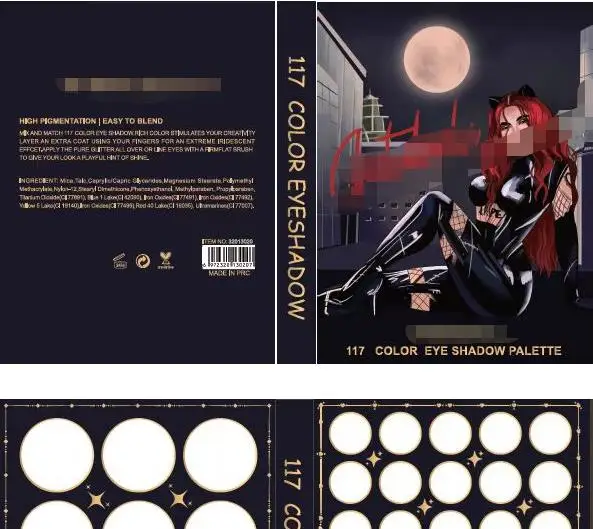 Bella ultramo eyeshadow pallet Glitter Makeup Matte 117color Eye shadow karol g gutubela palette maquillage paleta de sombra