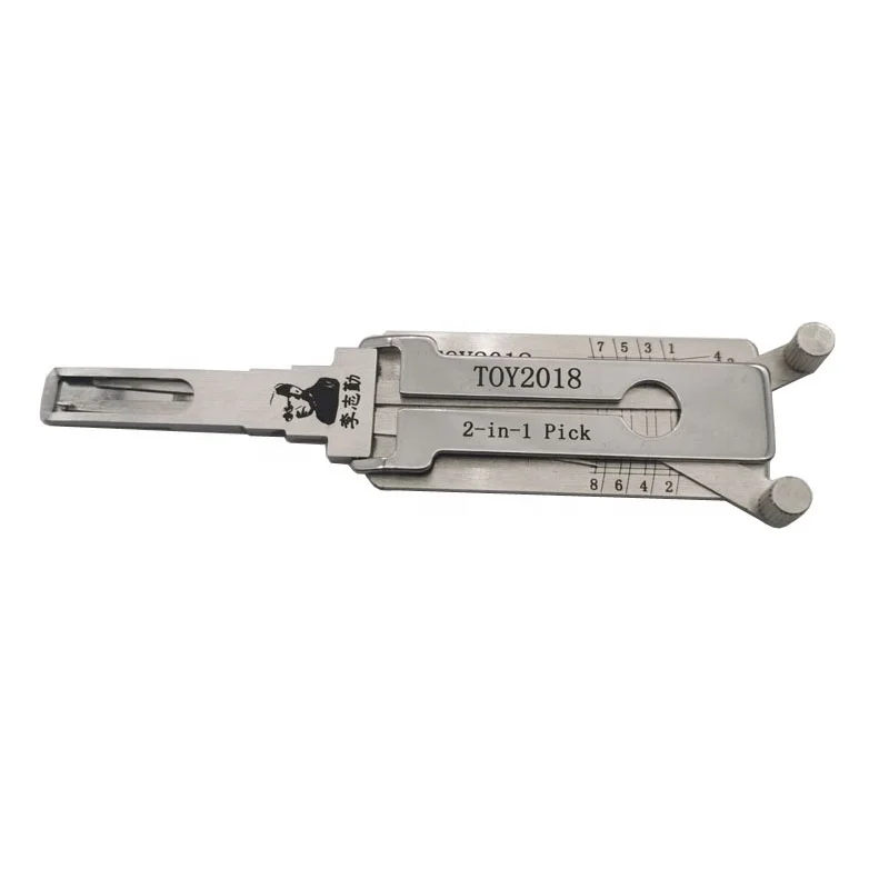 New arrival lishi lock pick locksmith tool toy2018  2in 1 car opener decoder
