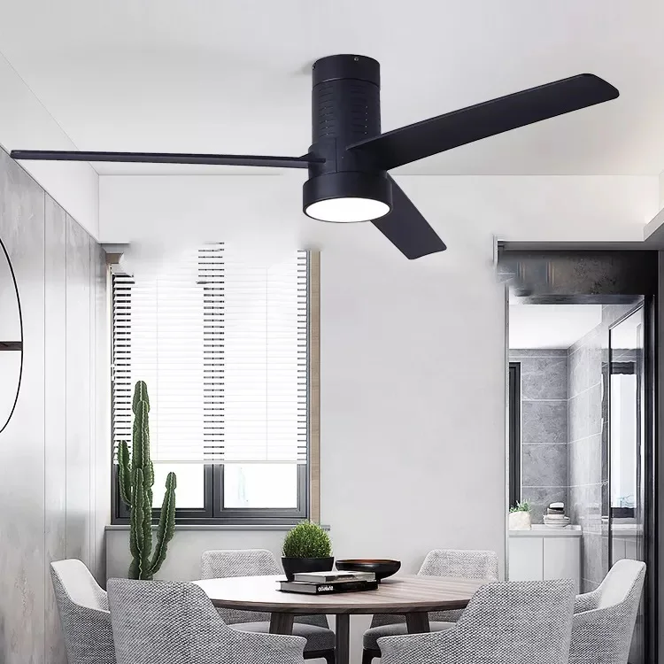 52 inch 3 Blade High-end Ceiling Fan Modern Design Decorative Ceiling Fan With Light And Remote Control