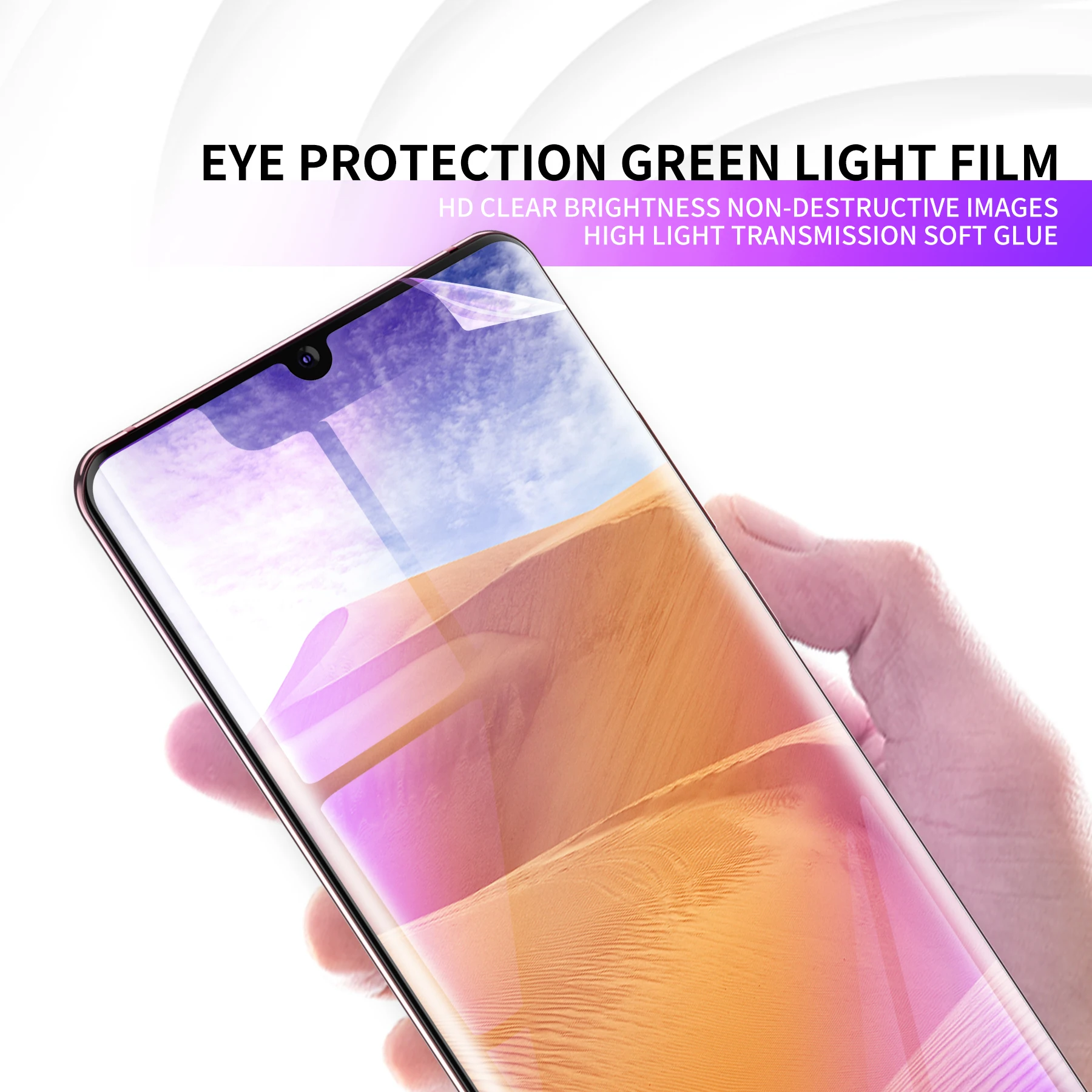Effectively prevent blue light TPU hydrogel film used on mobile phone screen protection