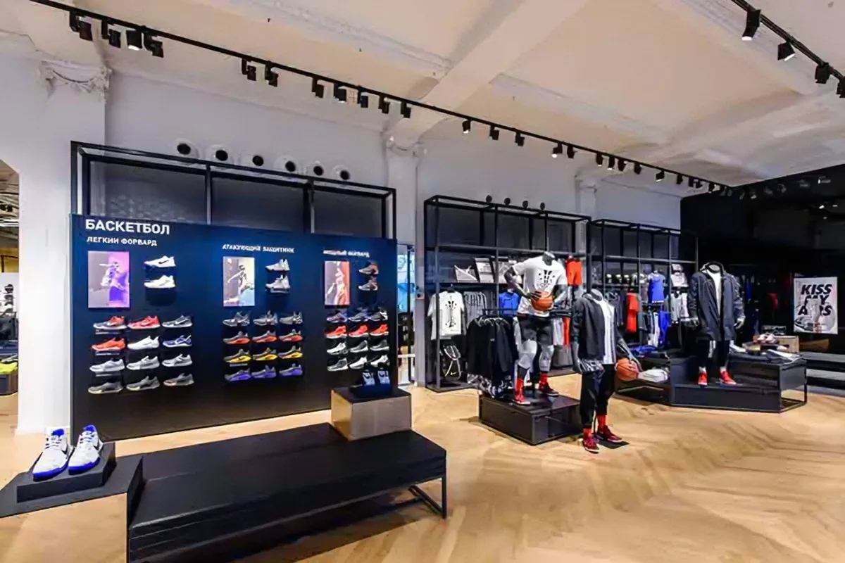 Fashion Style Sports Shop Decoration Small Shoe Store Design interior design decoration for shoe shop
