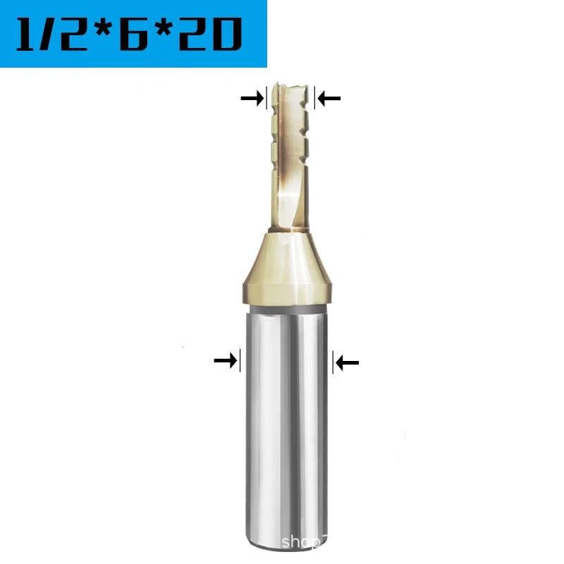 Explosive TCT triple-edged double-edged composite spiral straight groove cutter gold nano-coated  milling cutter