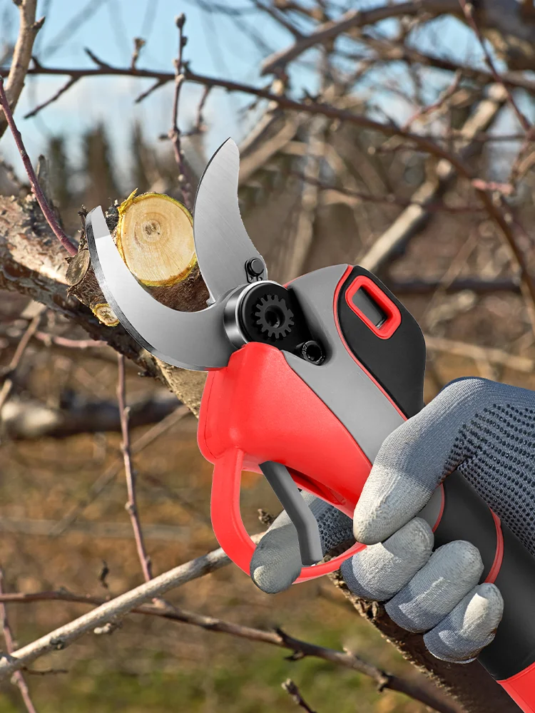 ONEVAN Brushless 50MM Electric Pruning Shear 2Gears Cordless Tree Branches Garden Tools With LED For Makita 18V Battery