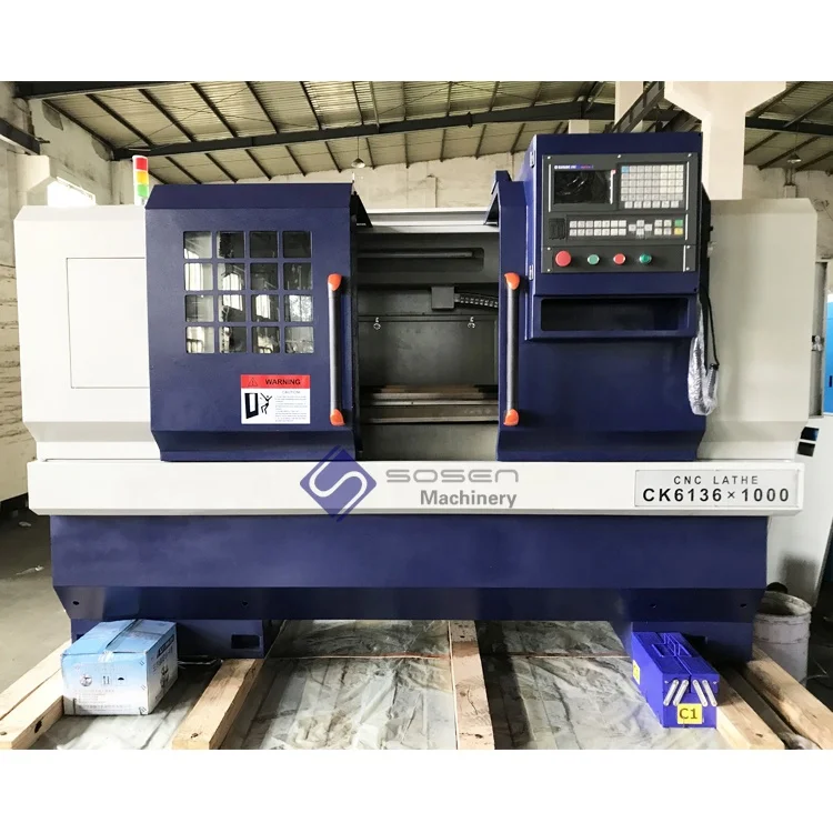 CK6136x750 Mechanical gearbox lathe machine flat bed cnc lathe