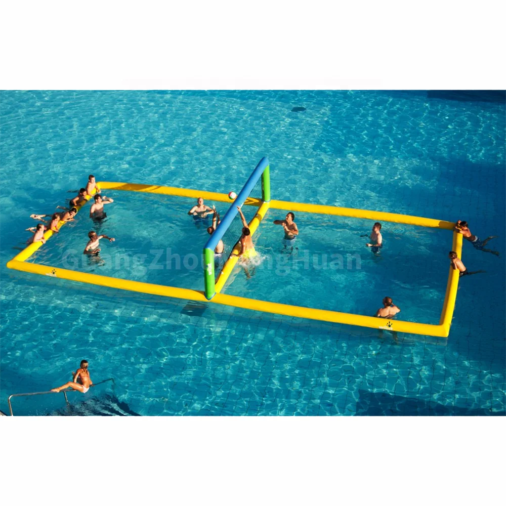 Sea Inflatable Floating Water Game Volleyball Court Frame Training Beach Outdoor Pool Party for Sale