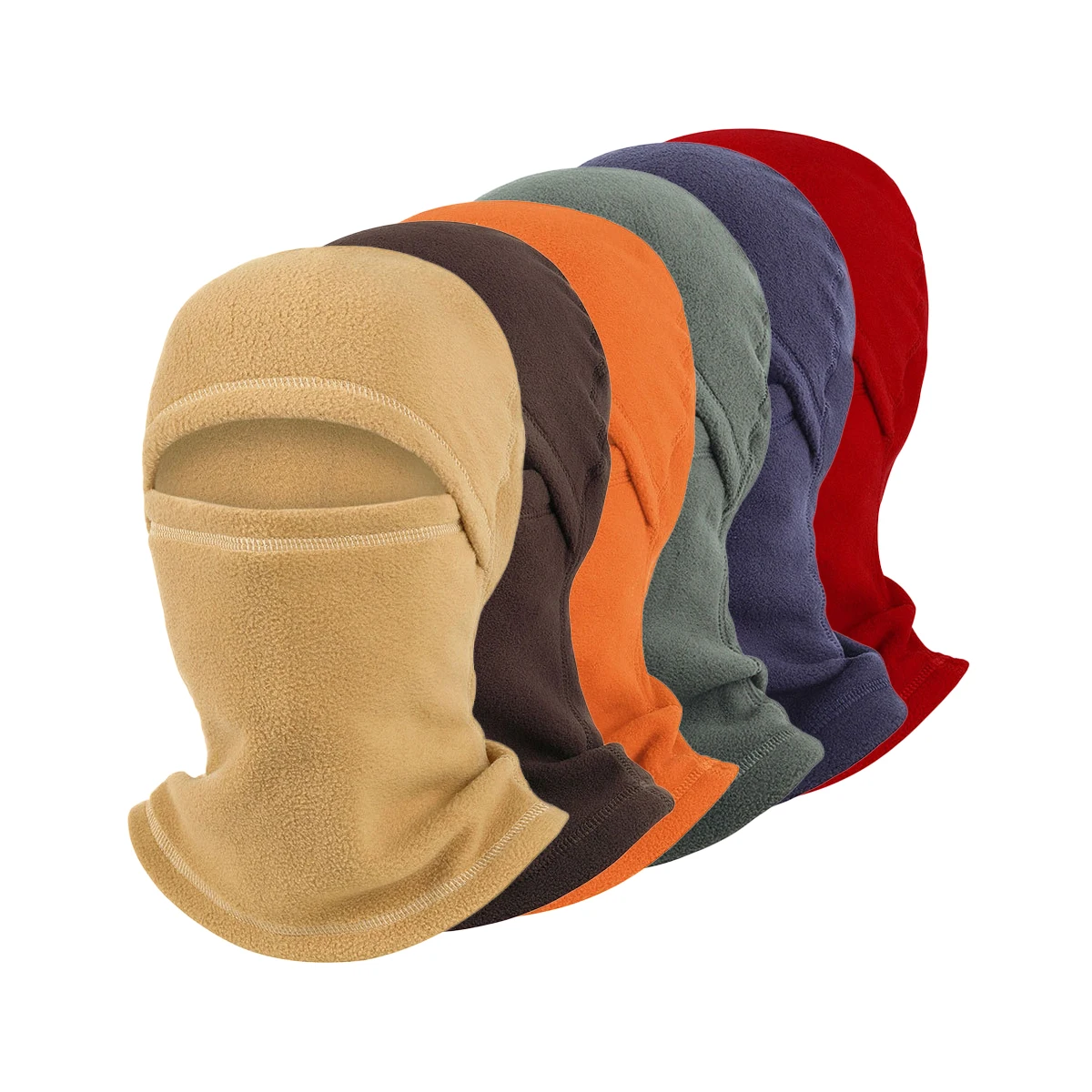 Stock Fleece Winter Hat Warm Beanie and Neckerchief Scarf Balaclava Hunting Climbing Skiing Cap For Riding Cycling Hat Face Mask