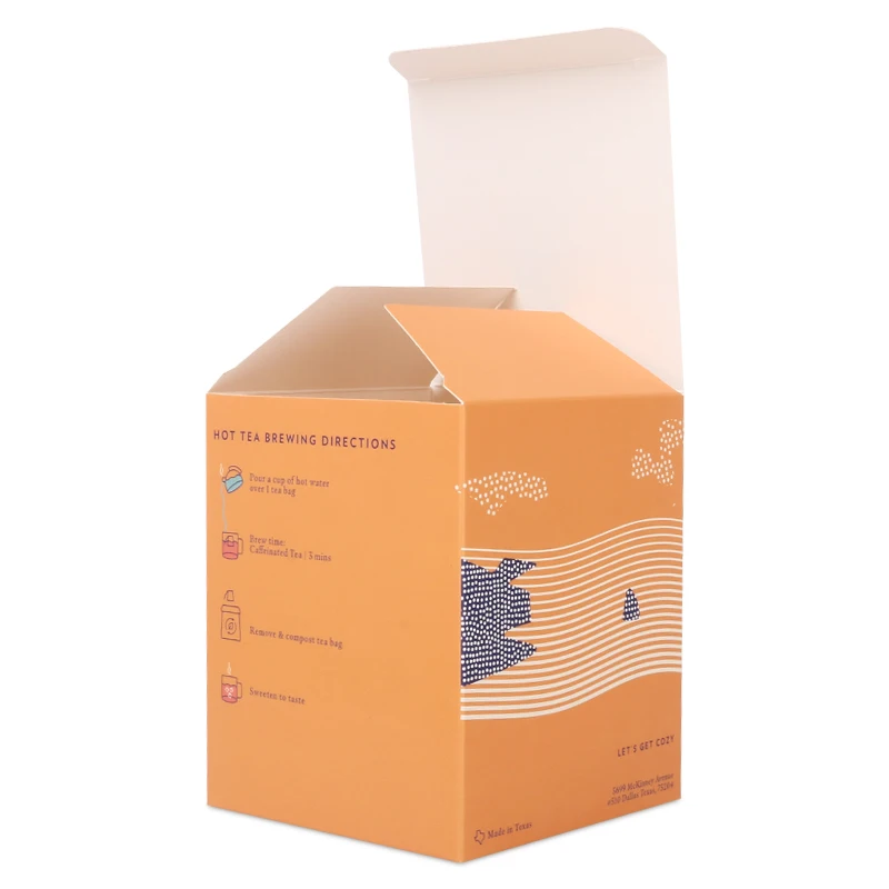 High quality Custom made UV print cosmetic chalk coffee tea packaging box recycled kraft candle perfume paper box manufacturer